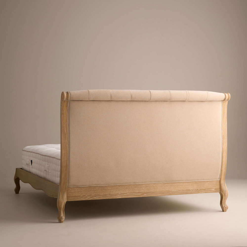 Sienna Beau Scroll Bed, Weathered Oak / Natural, Double